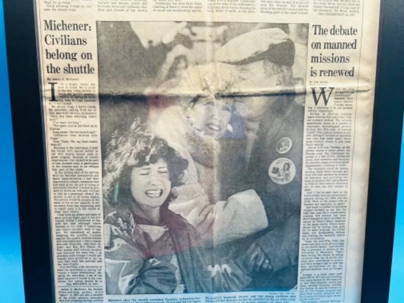 Photo 7 of 811463…1986 the Philadelphia Inquirer Space Shuttle Challenger newspaper article section G - see all photos 