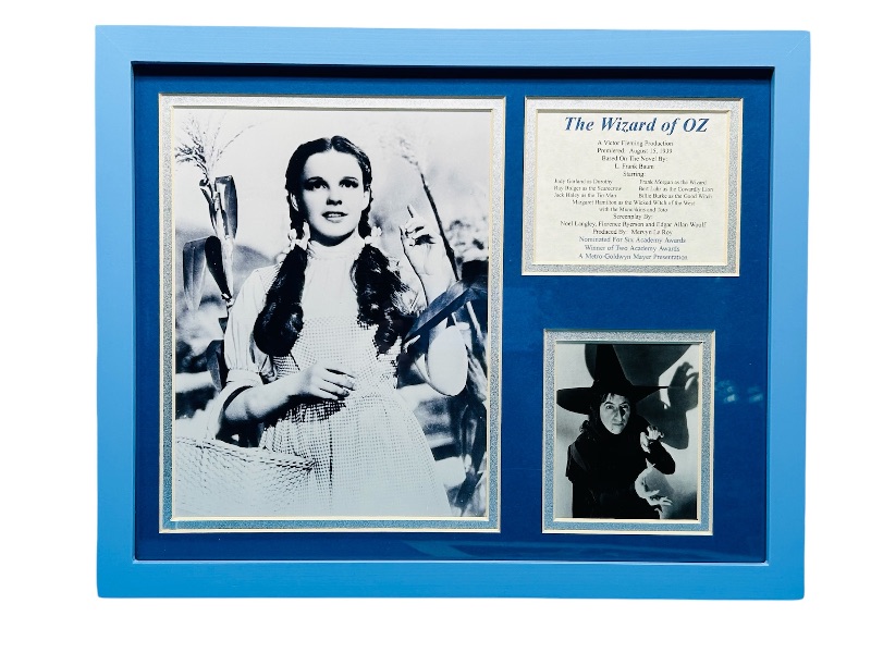 Photo 1 of 811471…wizard of oz picture and postcard framed in 11 x 14