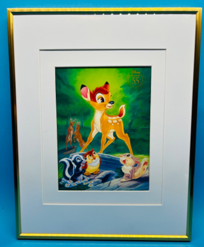 Photo 1 of 811474…Disney Bambi 55th Anniversary limited edition framed in 11 x 14 