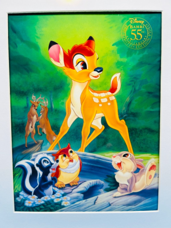 Photo 3 of 811474…Disney Bambi 55th Anniversary limited edition framed in 11 x 14 