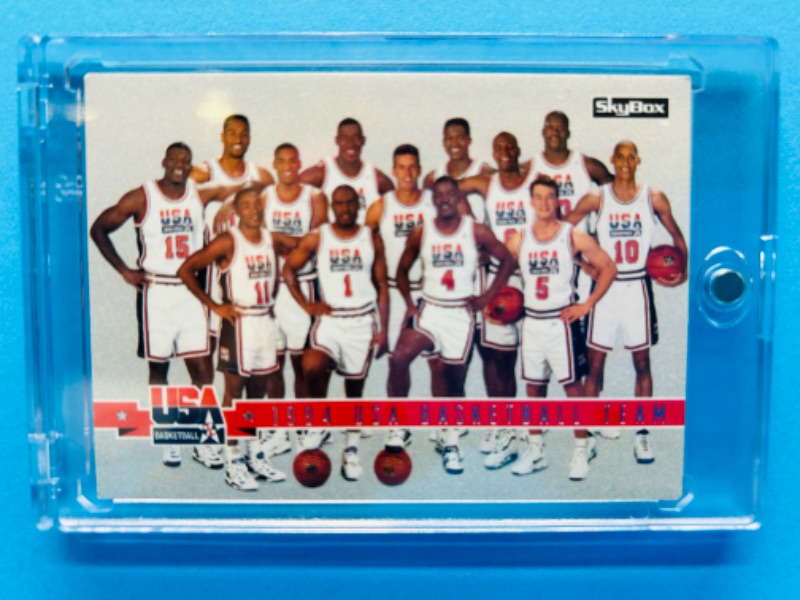 Photo 1 of 811483…skybox 1994 USA basketball team card 83 in hard plastic case 