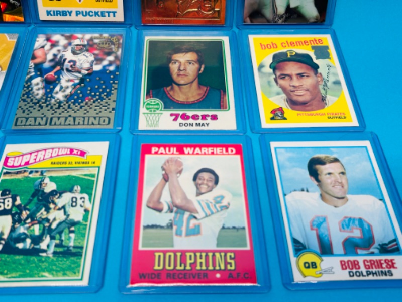 Photo 3 of 811490…15 collectible sports cards  in hard plastic sleeves 