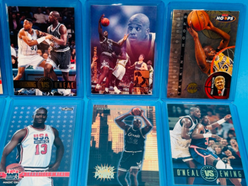 Photo 3 of 811508…8 Shaquille O’Neal trading cards in hard plastic sleeves 