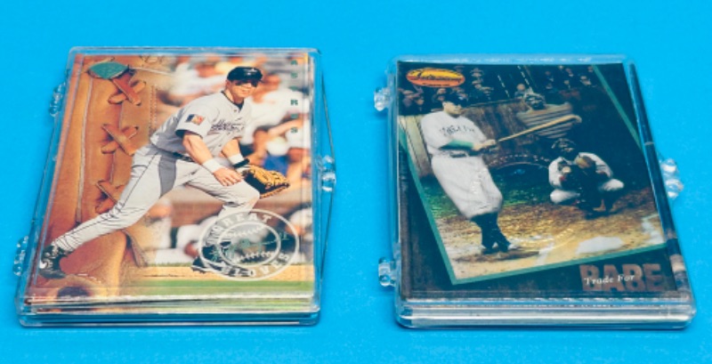 Photo 1 of 811510…2 baseball card sets in cases 1-16 and 1-9