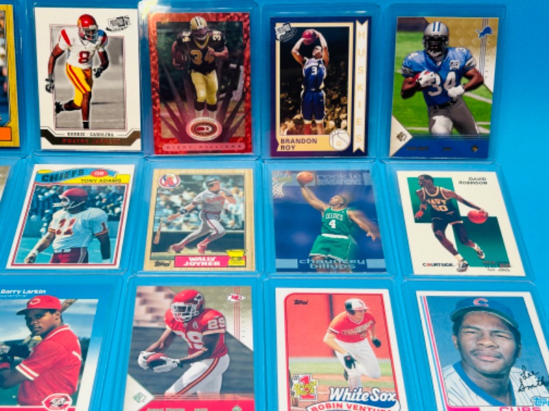 Photo 3 of 811511…15 Rookie sports cards in hard plastic sleeves 