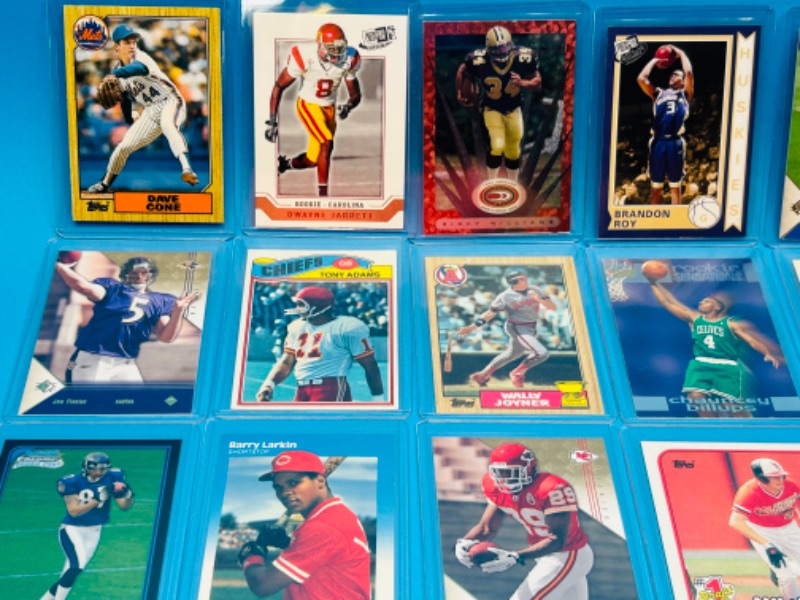 Photo 2 of 811511…15 Rookie sports cards in hard plastic sleeves 