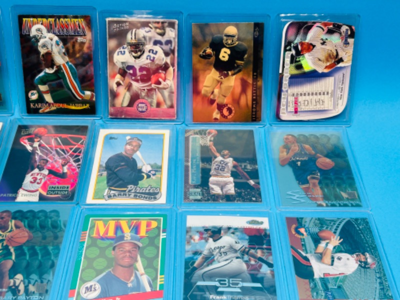 Photo 3 of 811515…15 collectible sports cards in hard plastic sleeves 