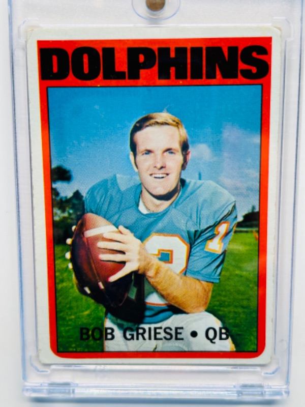 Photo 1 of 811532…vintage Bob Griese card 80  in hard plastic case 