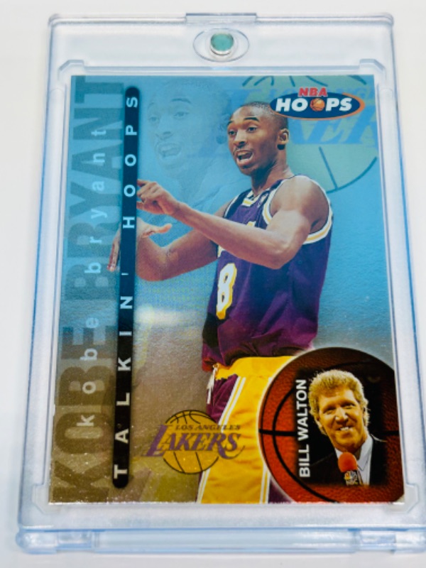 Photo 3 of 811535…NBA Hoops Kobe Bryant foil card 15  in hard plastic case 