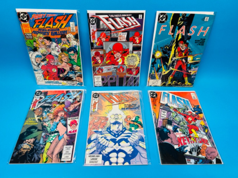 Photo 1 of 811570…6 flash  comics in plastic sleeves 