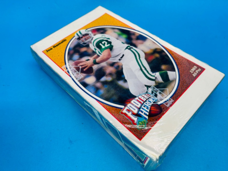 Photo 2 of 811603…sealed Upper Deck 1991 NFL football cards wax box-high series find the Namath 