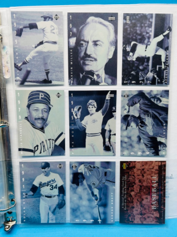 Photo 2 of 811609…91 Upper deck baseball trading cards that capture historic past in binder 