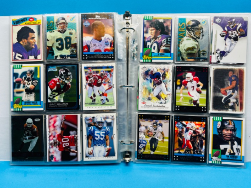 Photo 11 of 811612…270 mixed football trading cards in binder 