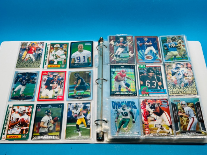 Photo 1 of 811612…270 mixed football trading cards in binder 