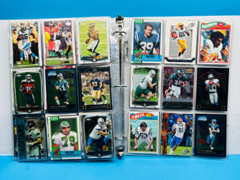 Photo 12 of 811612…270 mixed football trading cards in binder 