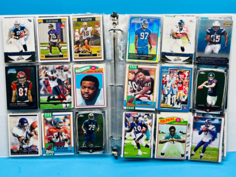 Photo 14 of 811612…270 mixed football trading cards in binder 