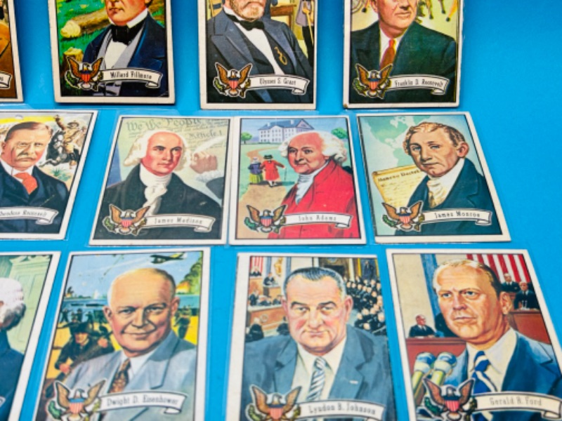 Photo 4 of 811615…14 vintage 1973 topps presidents cards