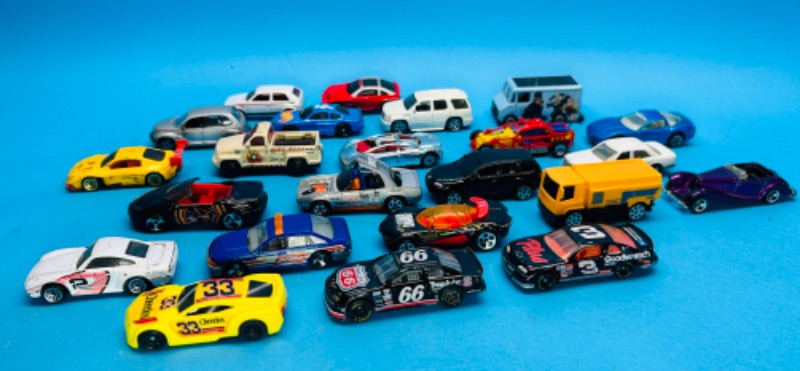 Photo 1 of 811619…23 die cast cars with some scuffs, chips, missing tires, etc.