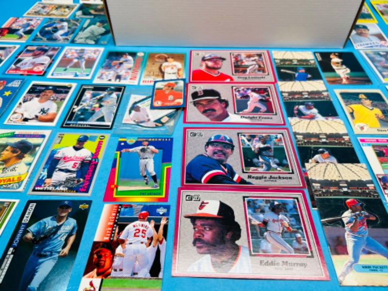 Photo 5 of 1500+ mixed baseball trading cards in box 