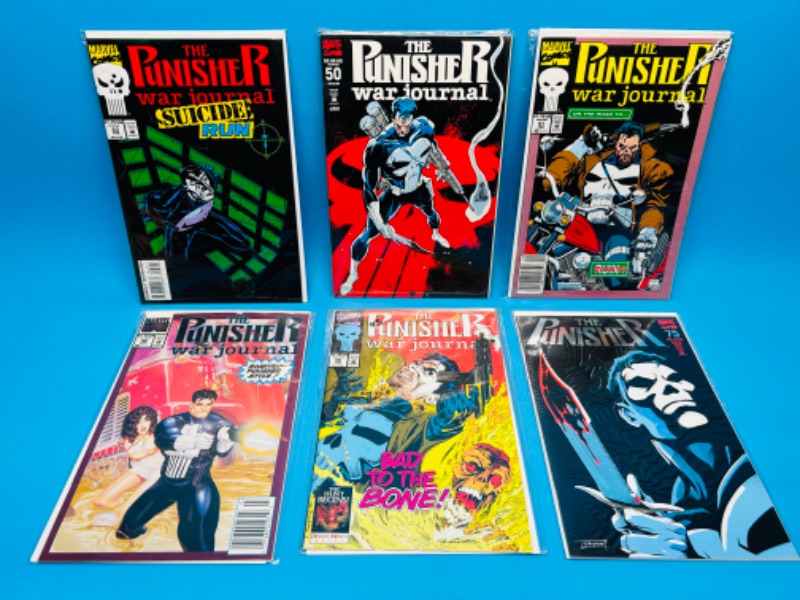 Photo 1 of 811632…6 punisher  comics in plastic sleeves 