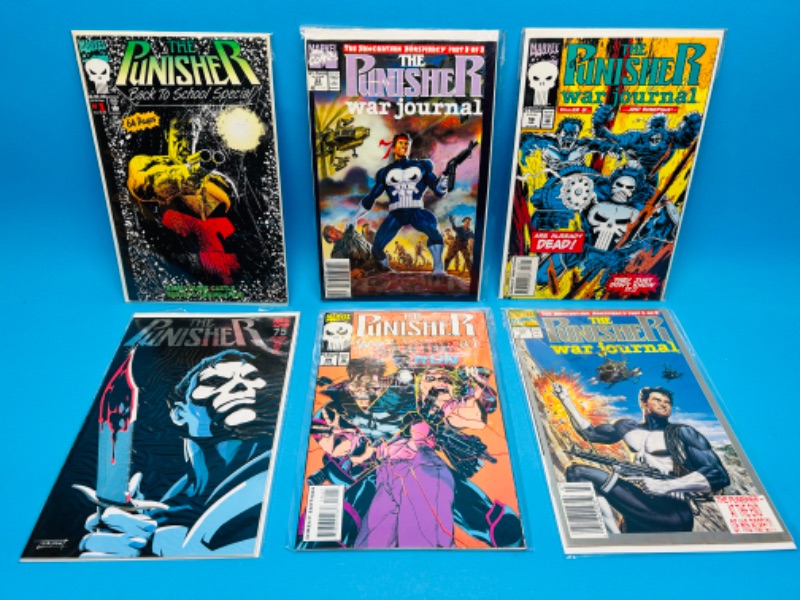 Photo 1 of 811640…6 Punisher  comics in plastic sleeves 