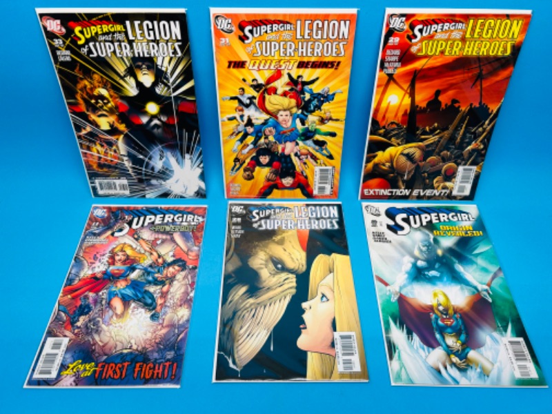 Photo 1 of 811641…6 legion and supergirl  comics in plastic sleeves 