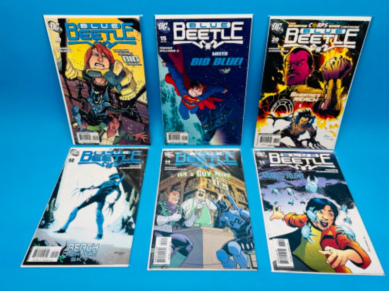 Photo 1 of 811646…6 Blue Beetle  comics in plastic sleeves 