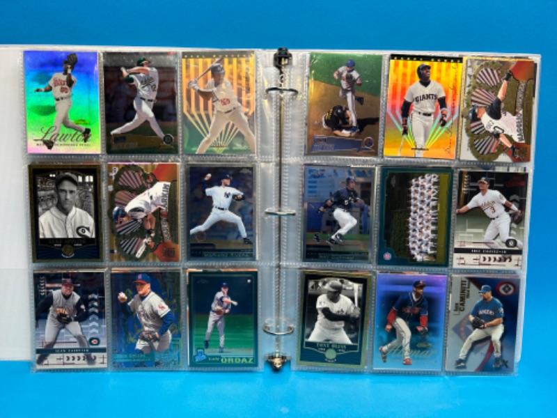 Photo 7 of 811660…252 mixed baseball refractor, chrome, foil, and holo cards in binder-all pages photoed