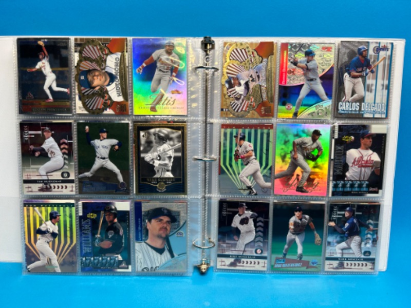 Photo 4 of 811660…252 mixed baseball refractor, chrome, foil, and holo cards in binder-all pages photoed