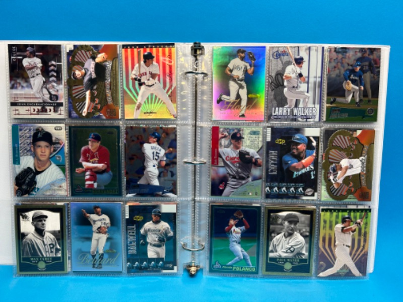 Photo 8 of 811660…252 mixed baseball refractor, chrome, foil, and holo cards in binder-all pages photoed