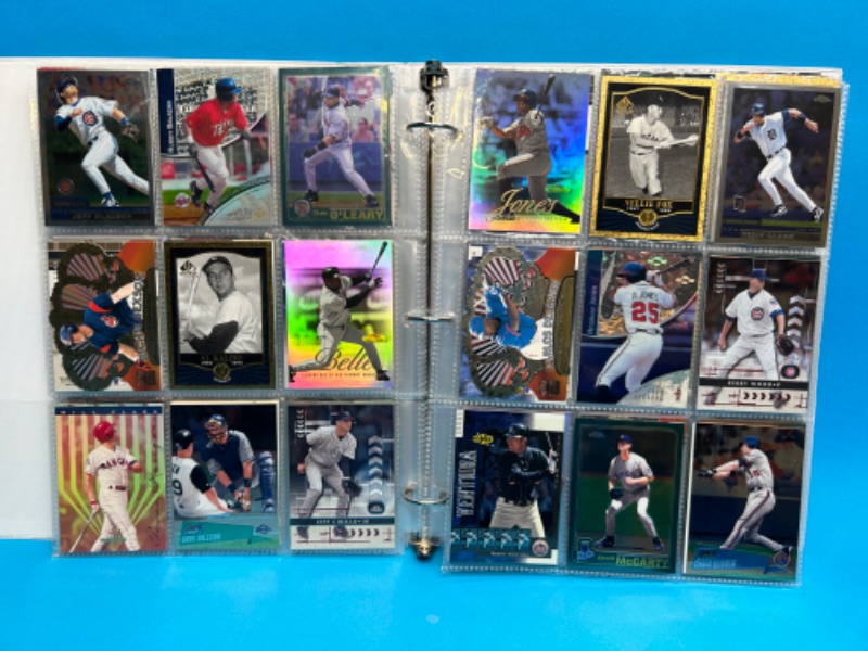 Photo 6 of 811660…252 mixed baseball refractor, chrome, foil, and holo cards in binder-all pages photoed