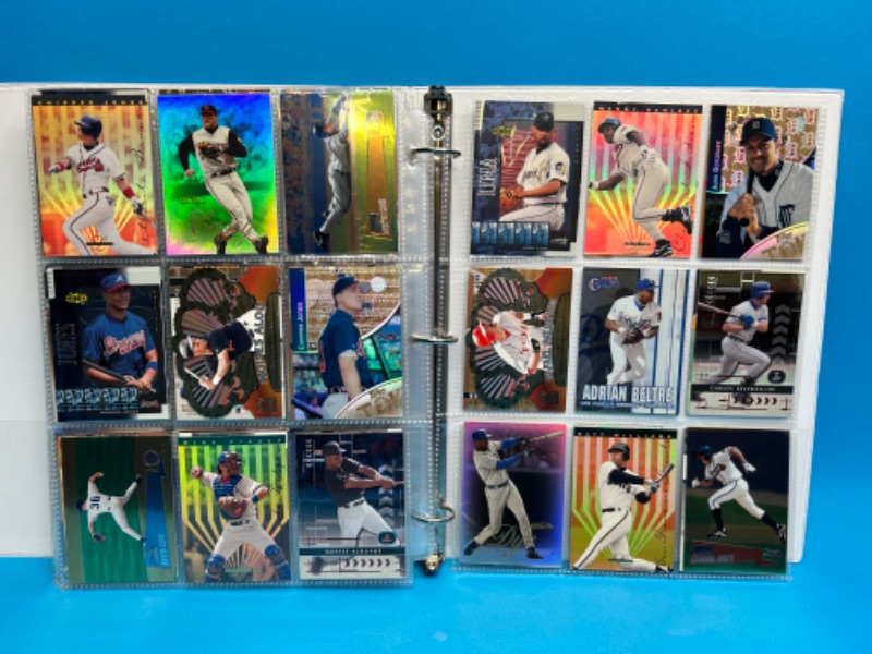 Photo 10 of 811660…252 mixed baseball refractor, chrome, foil, and holo cards in binder-all pages photoed