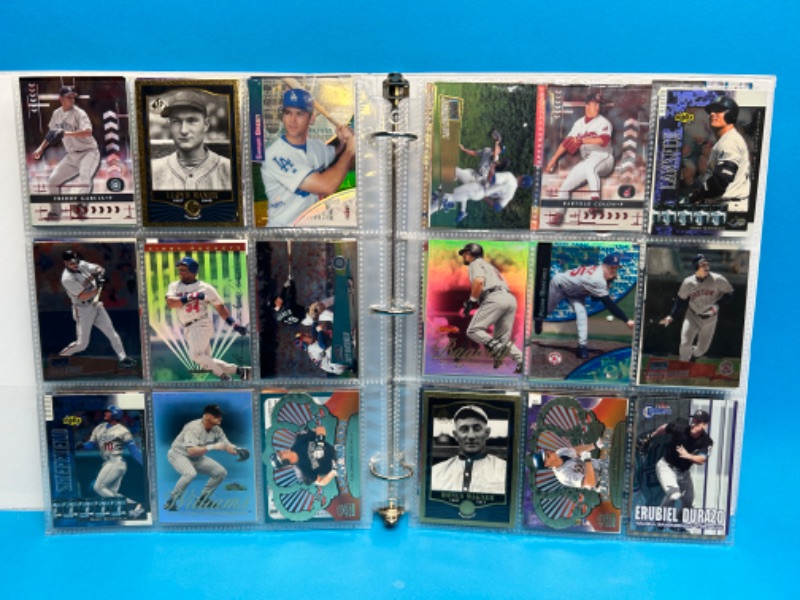 Photo 5 of 811660…252 mixed baseball refractor, chrome, foil, and holo cards in binder-all pages photoed