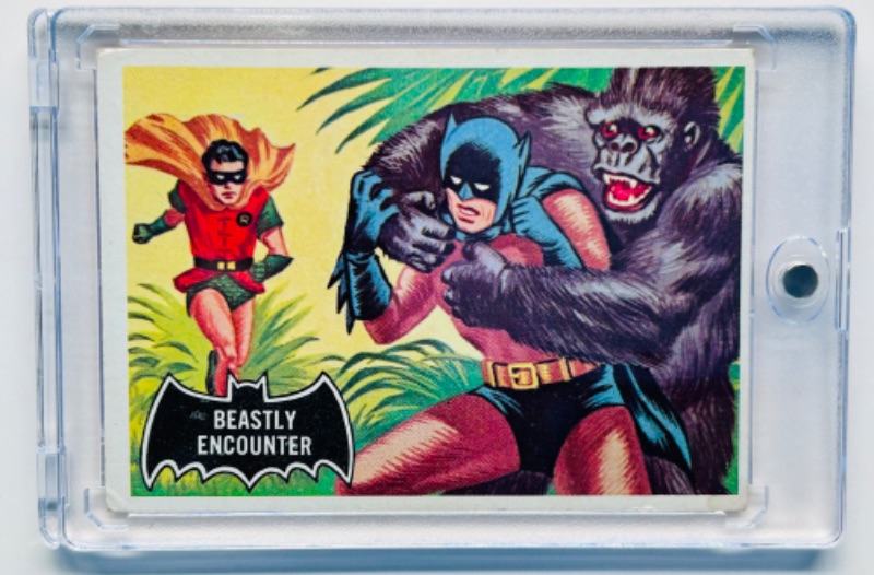 Photo 1 of 811666…vintage 1966 Batman card 50  in hard plastic case 