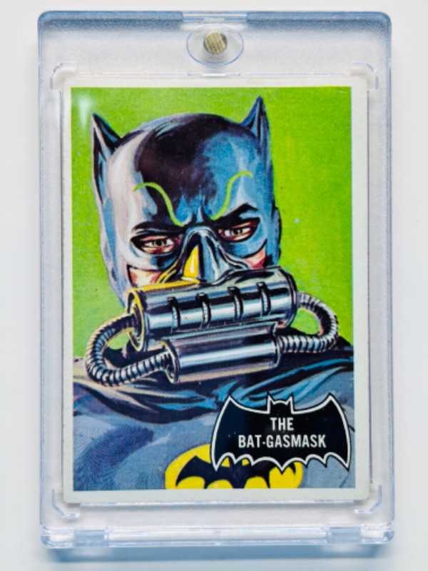 Photo 1 of 811670…vintage 1966 Batman card 43 the Bat- Gasmask  in hard plastic case 