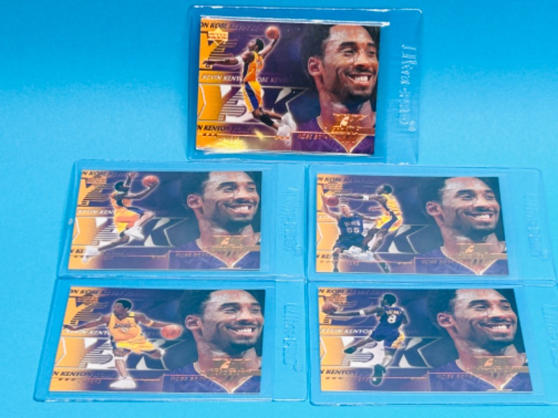Photo 1 of 811691…5 Kobe Bryant Y3K cards in hard plastic sleeves 