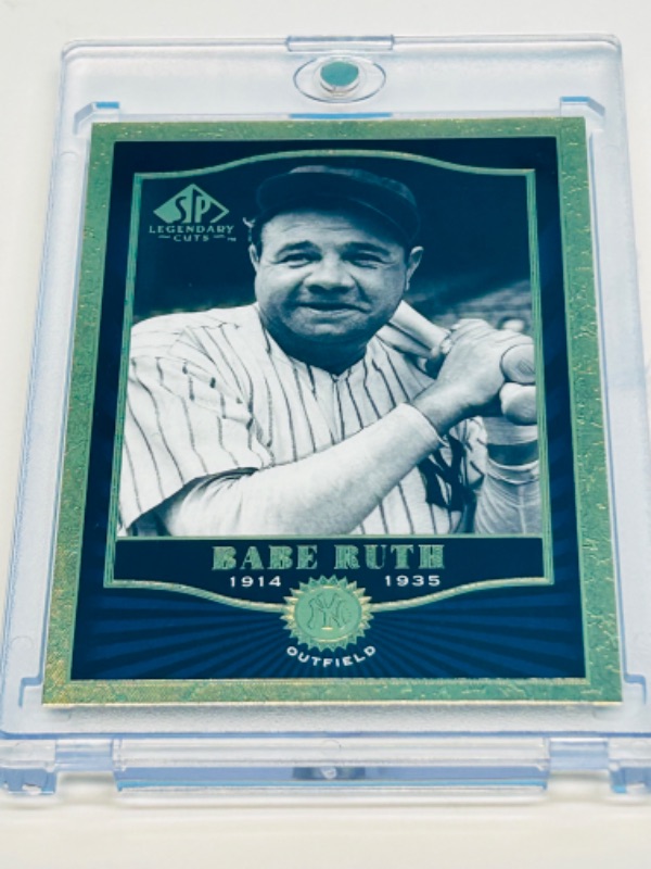 Photo 1 of 811692…Babe Ruth legendary cuts foil card 78 in hard plastic case 