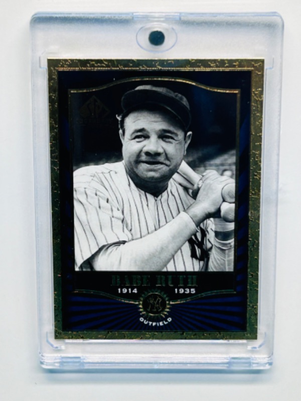 Photo 2 of 811692…Babe Ruth legendary cuts foil card 78 in hard plastic case 