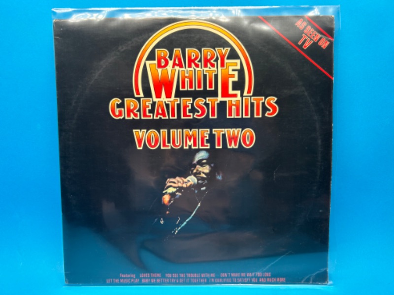 Photo 1 of 811711…Barry White vinyl record 33 rpm in plastic sleeve 