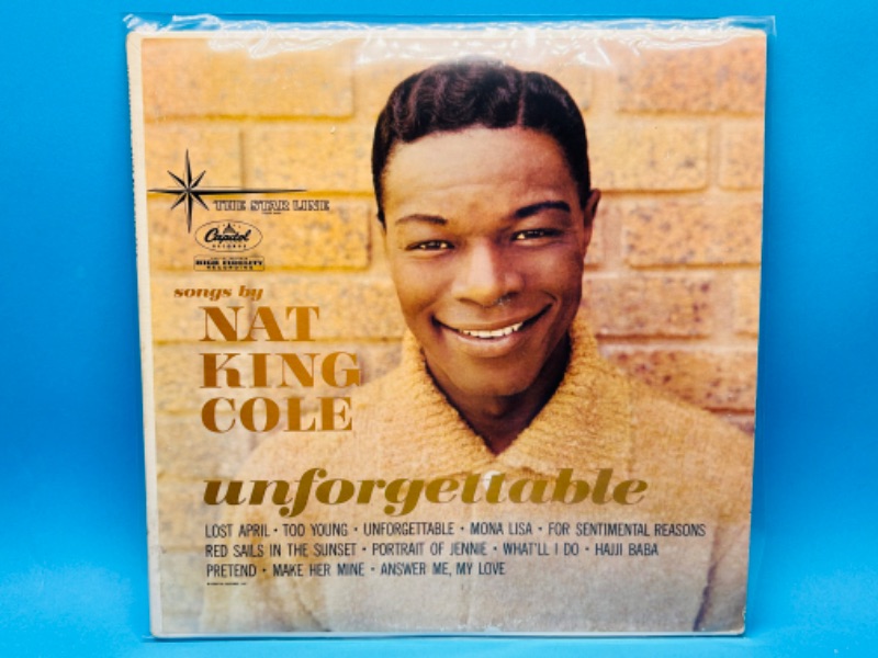 Photo 1 of 811713…Nat King Cole vinyl record 33 rpm in plastic sleeve 