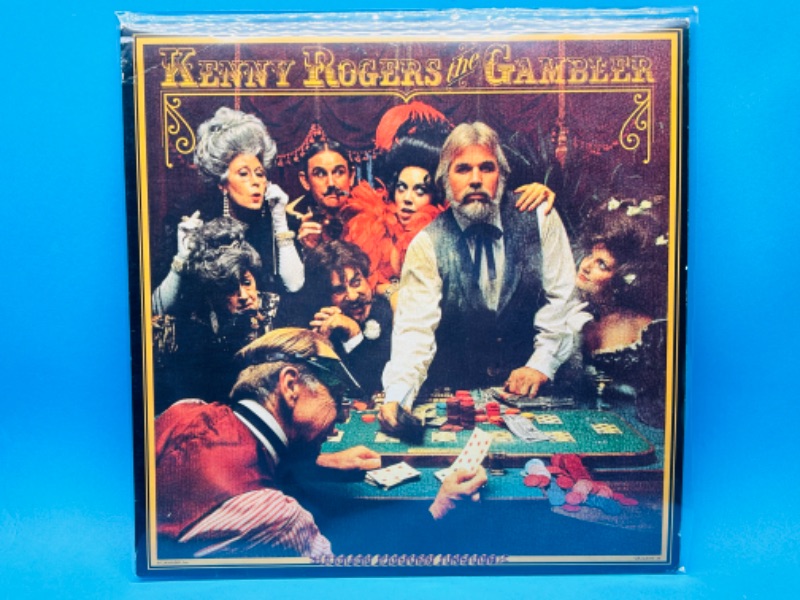 Photo 3 of 811714…Kenny Rogers vinyl record with poster 33 rpm in plastic sleeve 