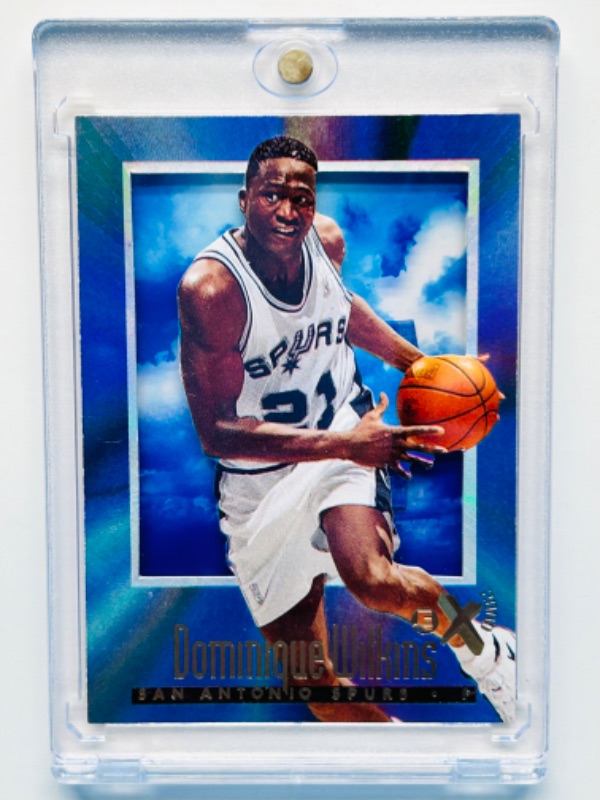 Photo 1 of 811740…skybox Dominique Wilkins refractor card 66 in hard plastic case 