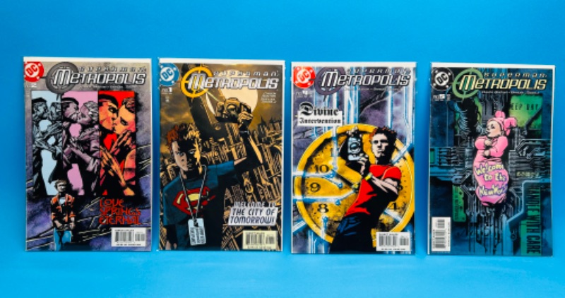 Photo 1 of 811746…4 Superman Metropolis comics in plastic sleeves 