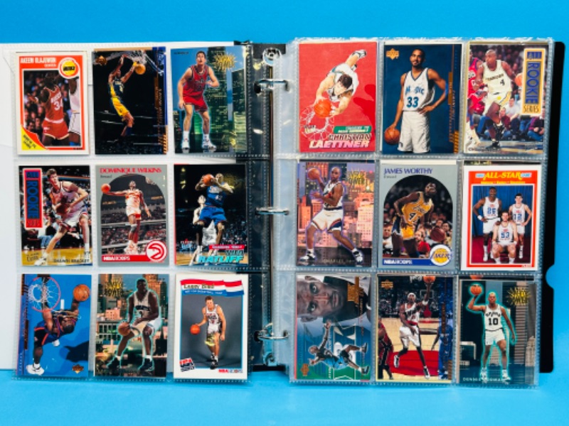 Photo 1 of 811752…252 mixed basketball trading cards in binder-photos of all pages 