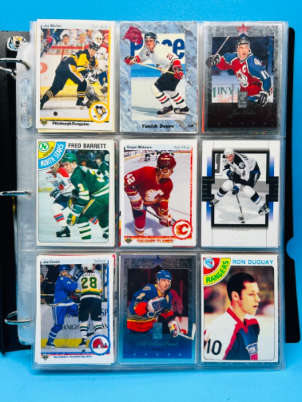 Photo 18 of 811809…324 mixed hockey cards in binder-photo of each page