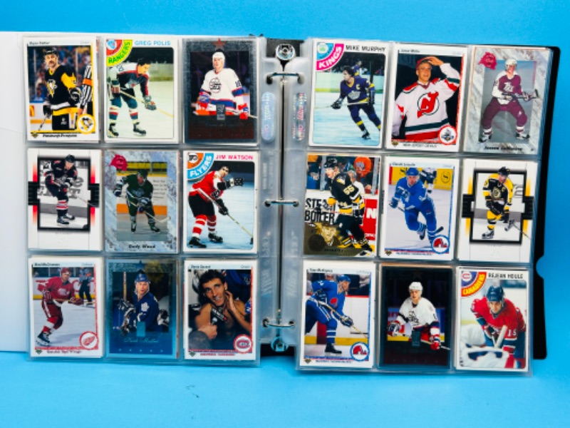 Photo 14 of 811809…324 mixed hockey cards in binder-photo of each page