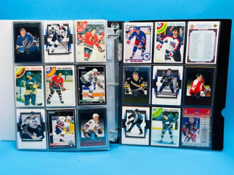 Photo 4 of 811809…324 mixed hockey cards in binder-photo of each page