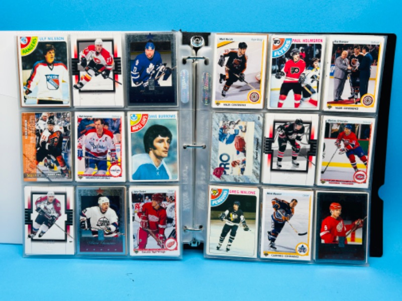 Photo 9 of 811809…324 mixed hockey cards in binder-photo of each page