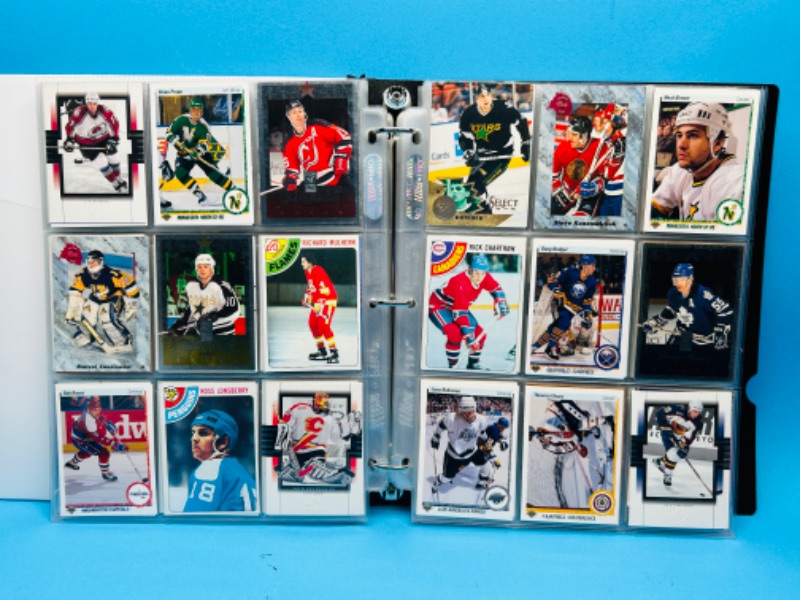 Photo 15 of 811809…324 mixed hockey cards in binder-photo of each page