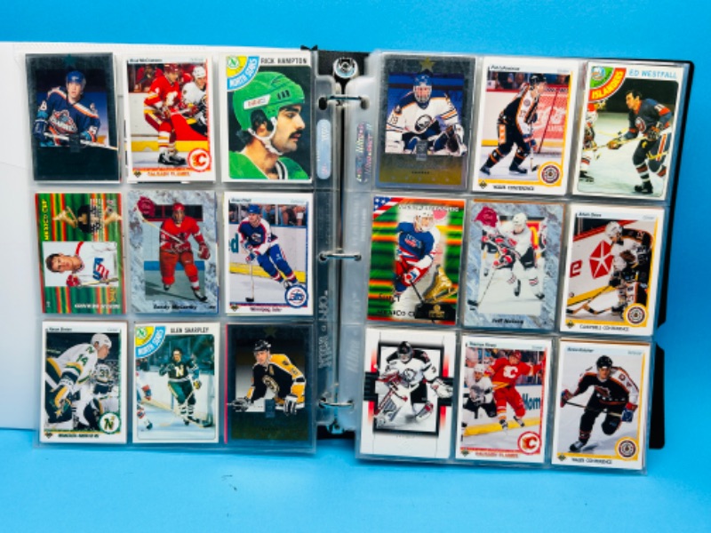 Photo 13 of 811809…324 mixed hockey cards in binder-photo of each page